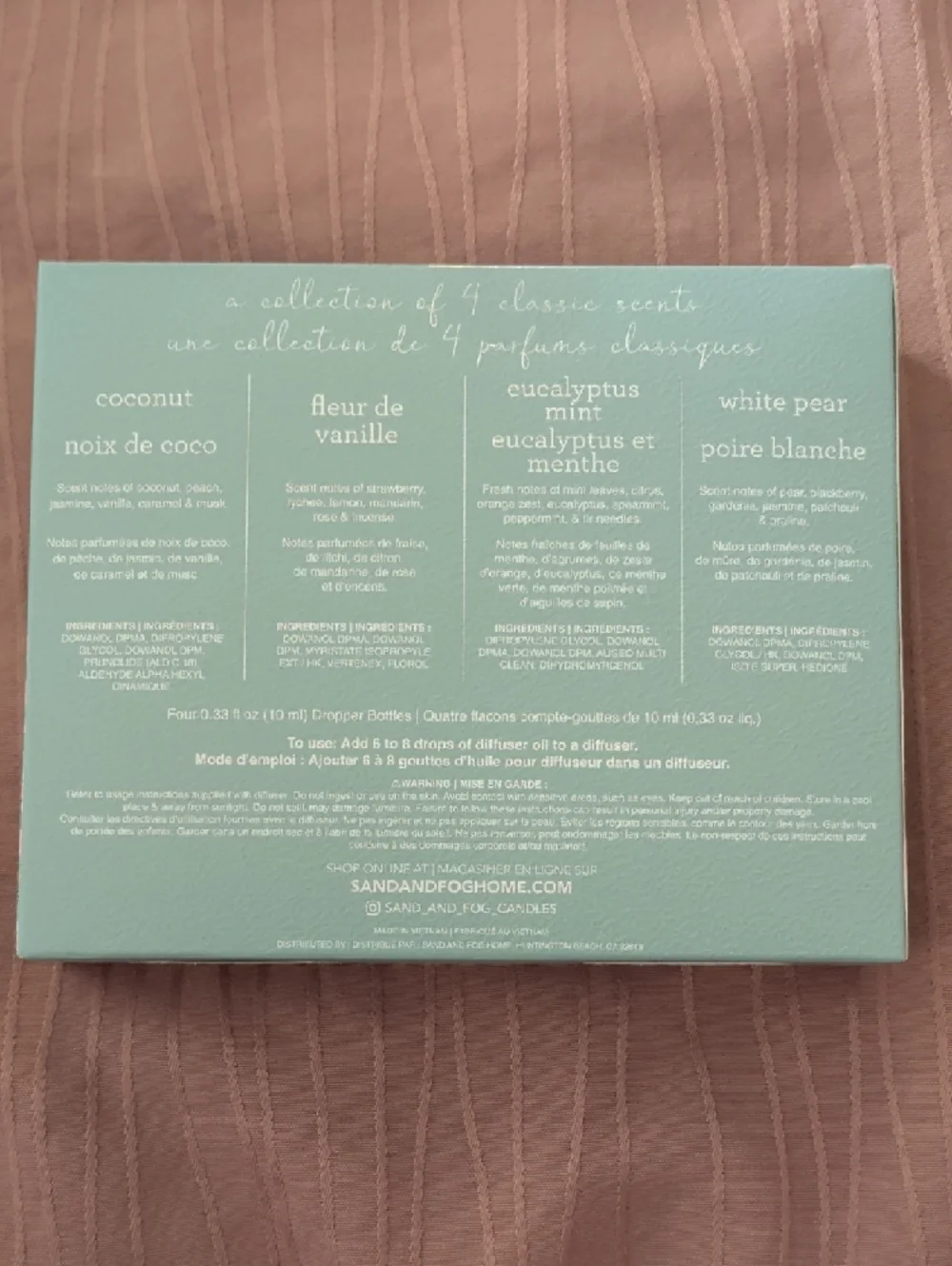 SAND+FOG Diffuser Oil Set - 4-Pack - Picture 2 of 3